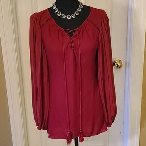 WHBM Red Blouse